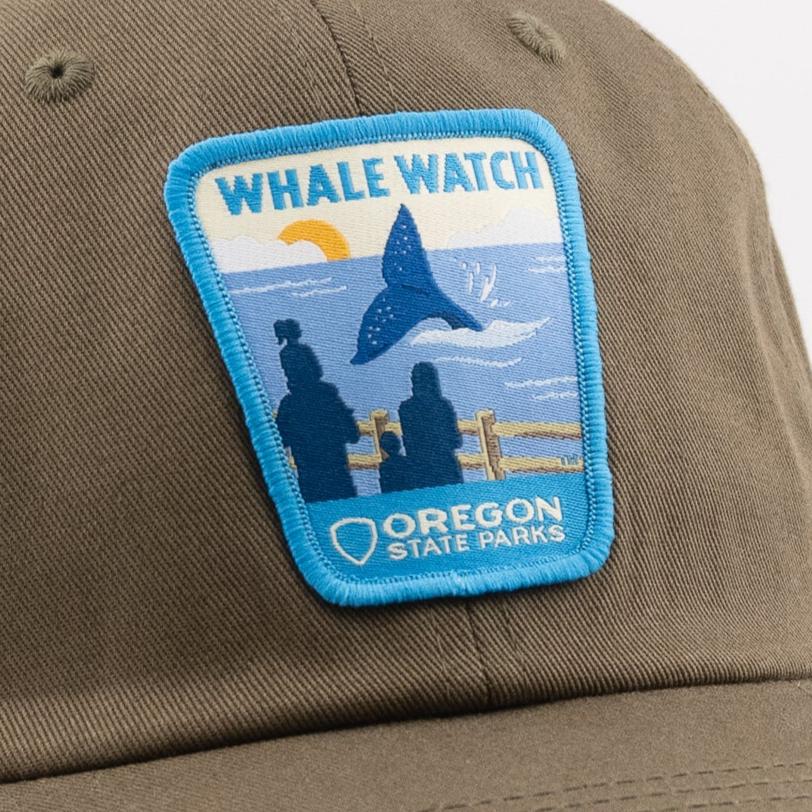 Whale Watch Dad Hat | Patchmarks Oregon State Parks