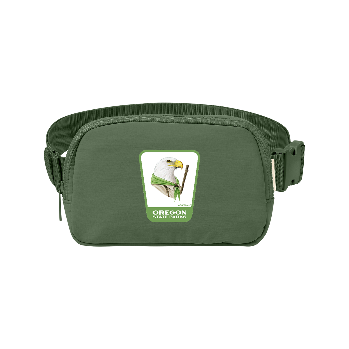 Bald Eagle Sling Bag - Moss