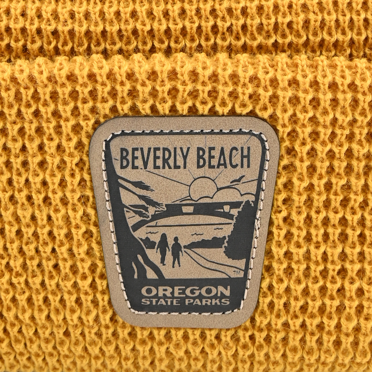 Beverly Beach Beanie - patch close-up