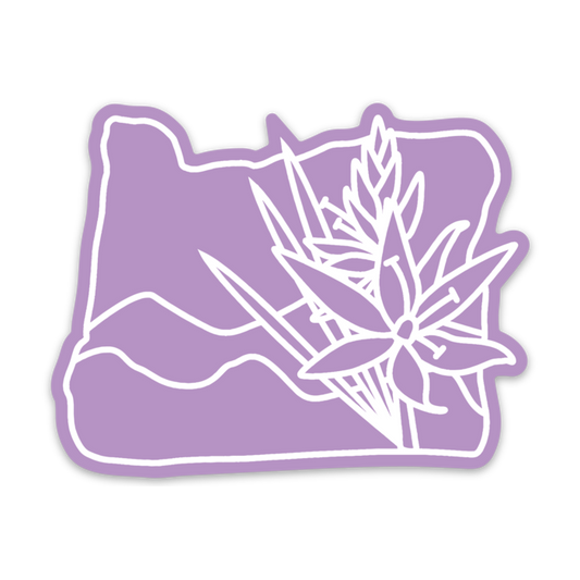 Camas Lily - 3.5" Vinyl Sticker | Patchmarks Oregon State Parks