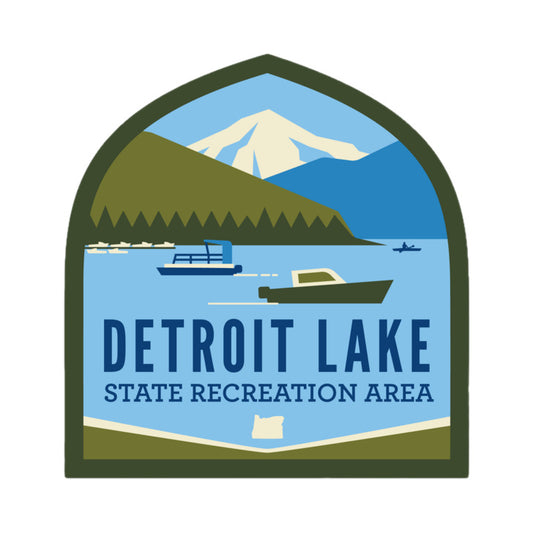 Detroit Lake, 4” Weatherproof Sticker