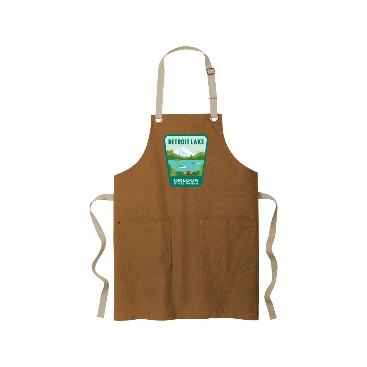 Detroit Lake Canvas Two-Pocket Apron