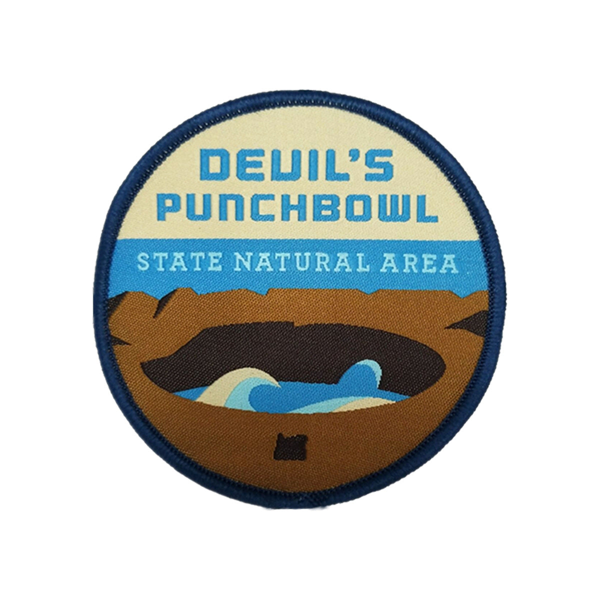 Devil's Punchbowl, 3" Iron-on Patch | Patchmarks Oregon State Parks