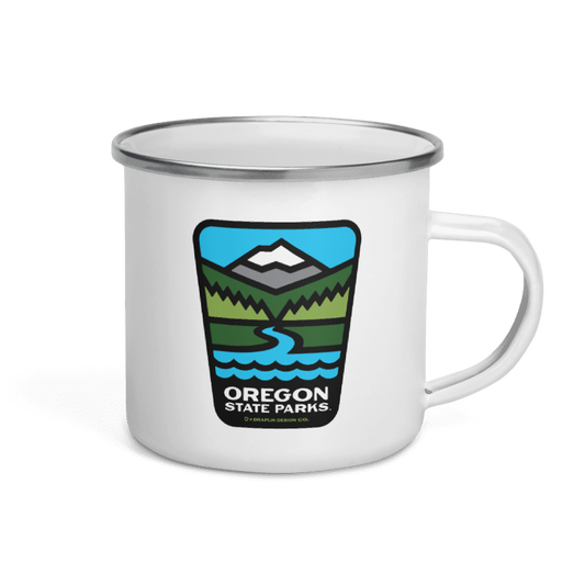 Oregon State Parks x Draplin Mug, 12oz | Patchmarks Oregon State Parks