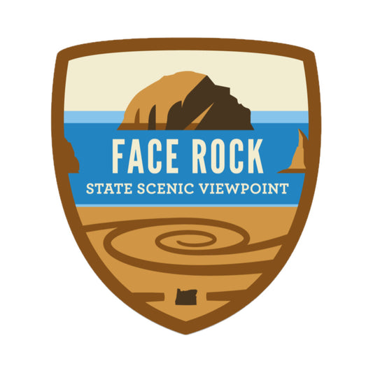 Face Rock, 4” Weatherproof Sticker