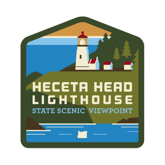 Heceta Head, 4” Weatherproof Sticker