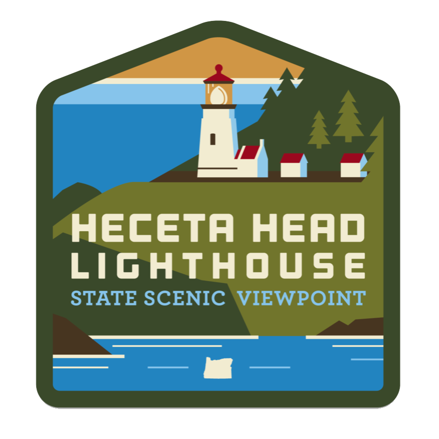 Heceta Head Lighthouse State Scenic Viewpoint Patch | Patchmarks Oregon State Parks