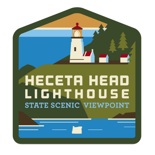 Heceta Head Lighthouse State Scenic Viewpoint Patch | Patchmarks Oregon State Parks