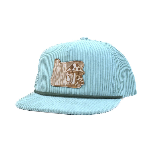Mushroom - Wood Patch Cord Hat | Patchmarks Oregon State Parks