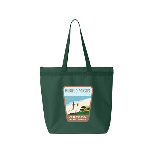 Muriel O. Ponsler Large Zippered Tote