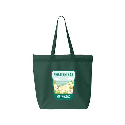 Nehalem Bay Large Zippered Tote