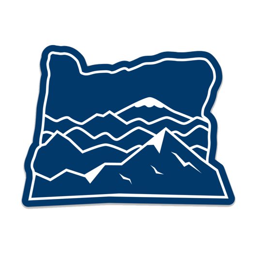Mountains - 3.5" Vinyl Sticker | Patchmarks Oregon State Parks