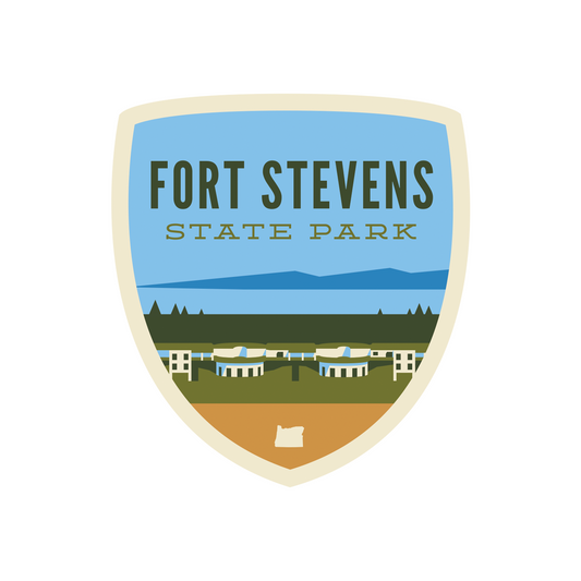 Fort Stevens State Park "Battery" Sticker | Patchmarks Oregon State Parks