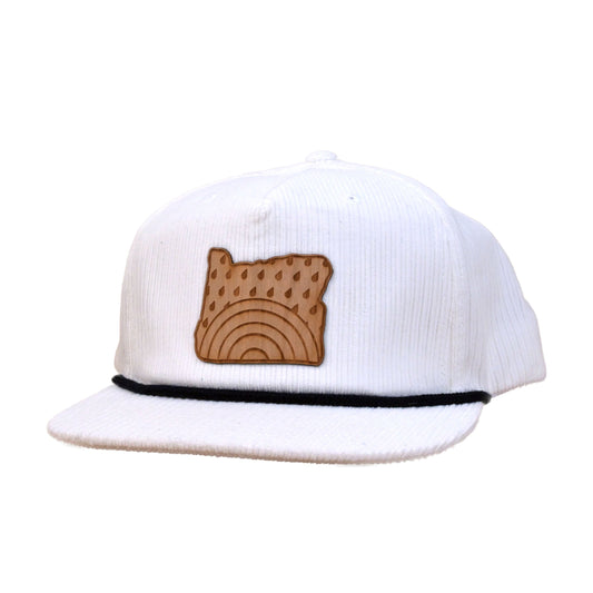 Oregon Rainbow - Wood Patch Cord Hat | Patchmarks Oregon State Parks