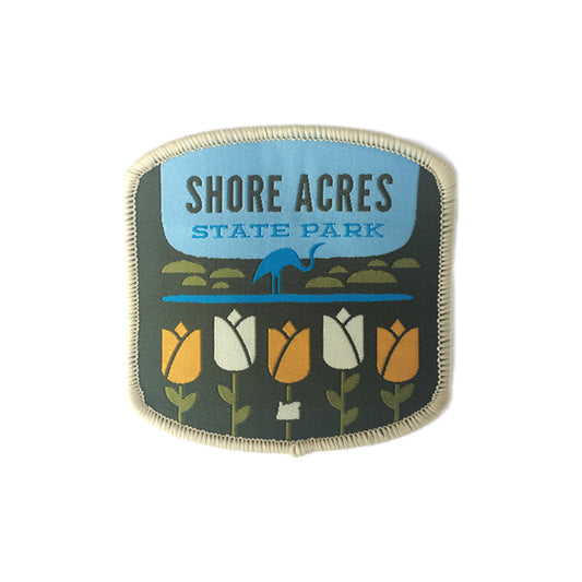 Shore Acres Garden, 3" Iron-on Patch | Patchmarks Oregon State Parks
