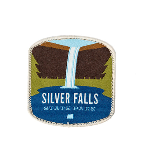 Silver Falls, 2.5" Iron-on Patch | Patchmarks Oregon State Parks