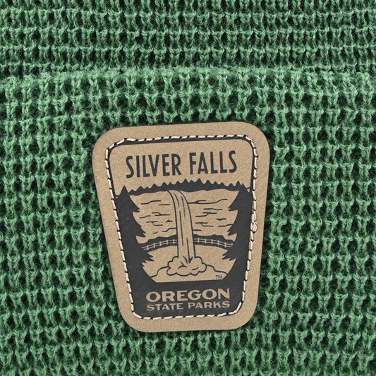 Silver Falls Beanie - patch close-up