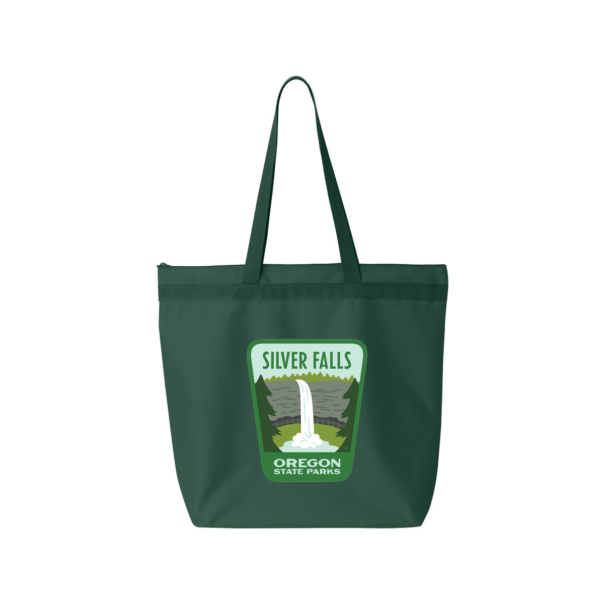Silver Falls Large Zippered Tote