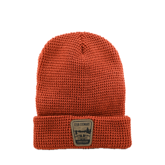 Stub Stewart Beanie in Rust