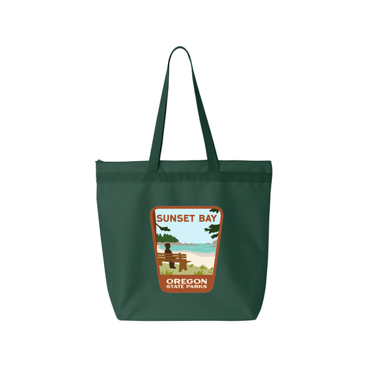Sunset Bay Large Zippered Tote