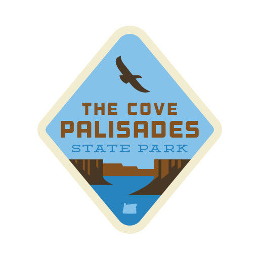 The Cove Palisades Hawk, 4” Weatherproof Sticker