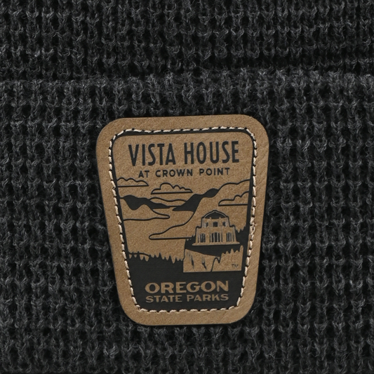 Vista House Beanie - patch close-up