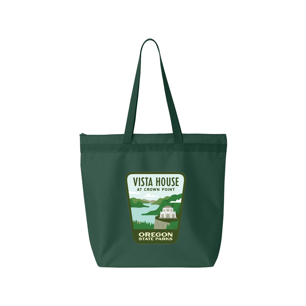 Vista House Large Zippered Tote