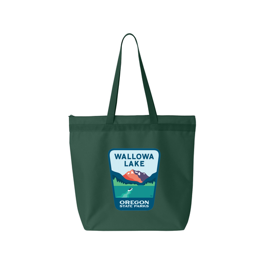 Wallowa Lake Large Zippered Tote