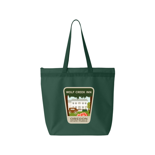 Wolf Creek Inn Large Zippered Tote